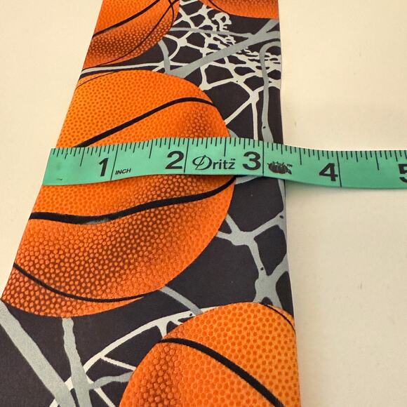 Three Rooker Basketball Zone Necktie Basketball Sports Fan Gift Licensed Signed - Picture 7 of 7